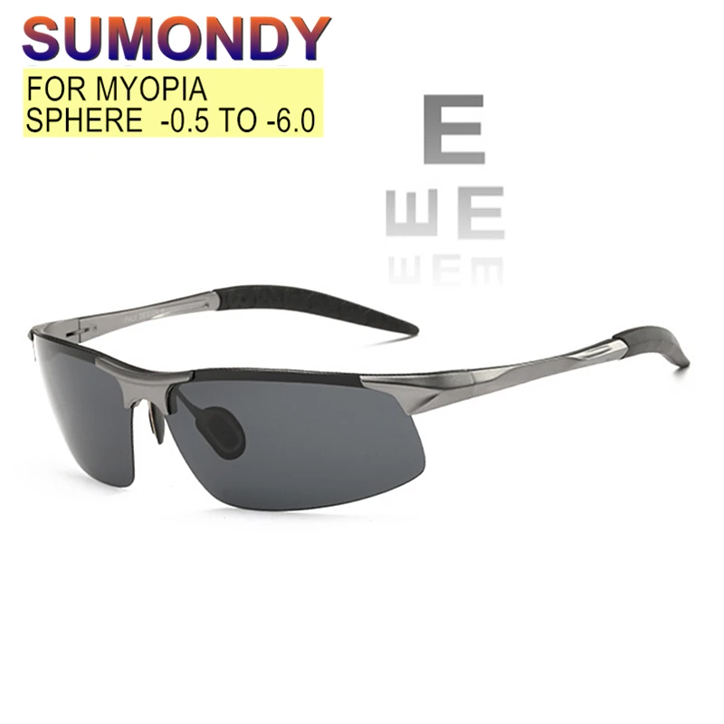 Prescription Custom For Sunglasses Women Men Alloy Frame Polarized Lenses Corrective Glasses For Myopia And Astigmatism SU13