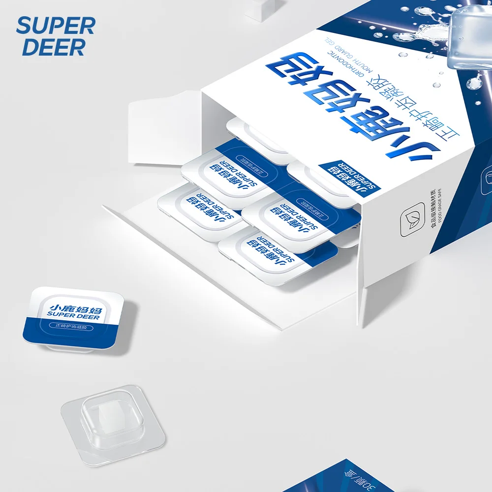 SUPER DEER Orthodontic Mouth Guard Gel 30/60/90Pcs Individual Pack Portable Teeth Protection Gel for Braces