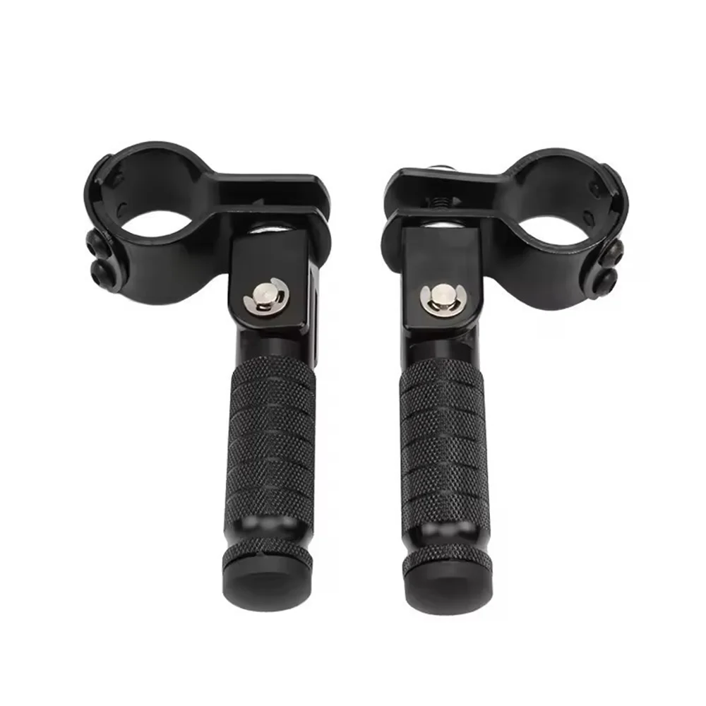 Universal 30-35mm Clamp-on CNC Aluminum Footrests Motorcycle Bike Pedals For Aprilia BMW Yamaha Honda Kawasaki Harley Suzuki