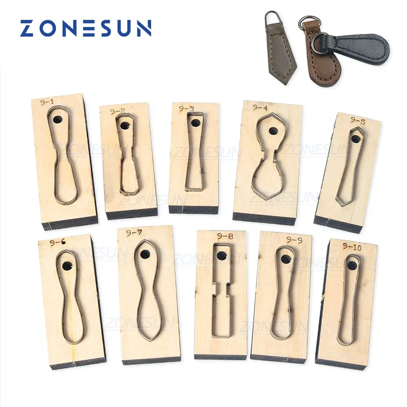 ZONESUN  Leather Handbag Accrssory Cutting Die Zipper Holder  Leather Decoration Tool For Die Cutting Machine DIY Handicraft Cut