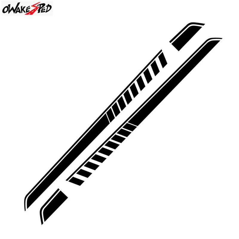 For Sprinter Car Door Sport Stripes Auto Body Side Skirt Sticker Exterior Accessories Racing DIY Vinyl Decals