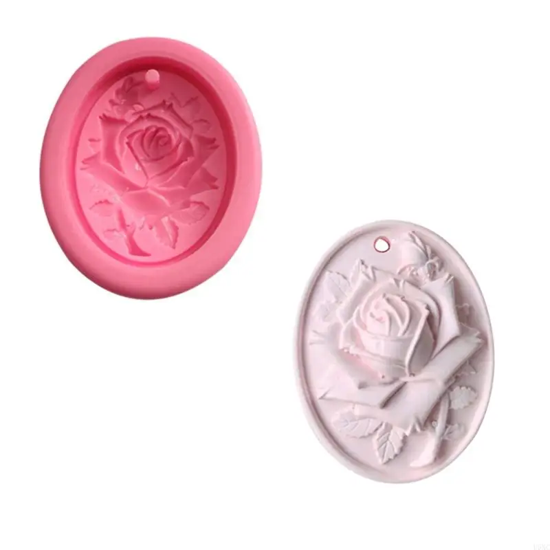 

U6XC Rose Flower Silicone Mold Fondant Cake Border Mould Chocolate Mould Cake Decorating Tools Kitchen Baking Accessories