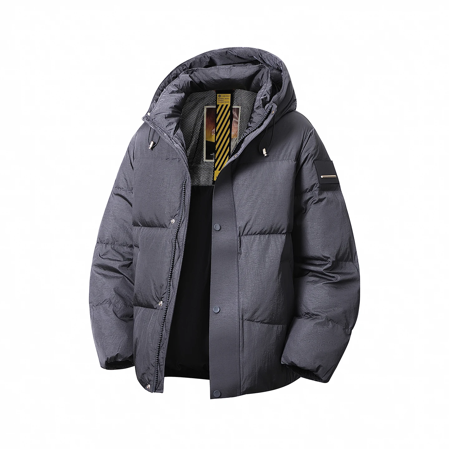 

Мужская утепленная белая пуховая куртка-пуховик с капюшоном, осенне-зимняя, новая, теплая верхняя одежда в американском стиле, повседневное пальто-пуховик