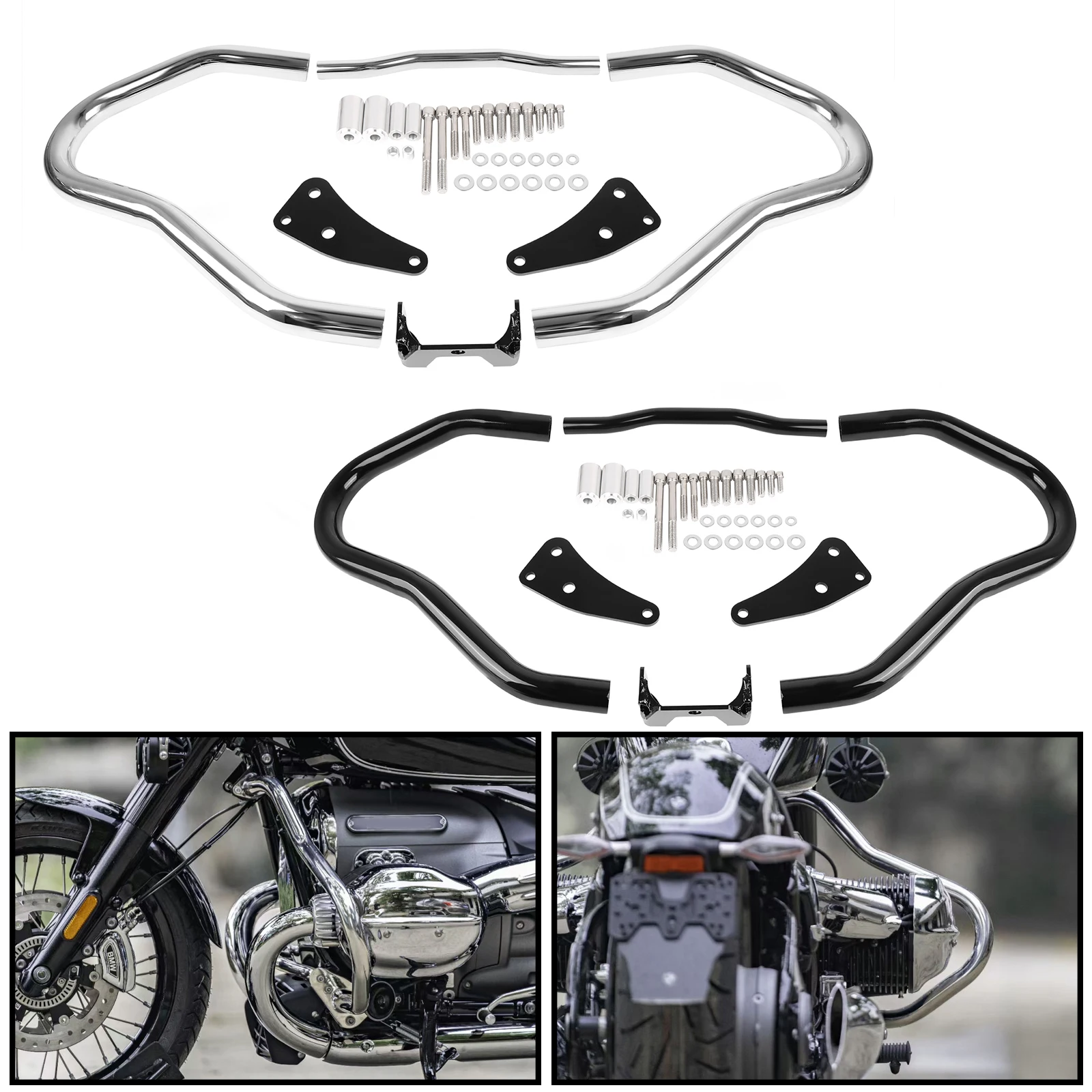 

Motorcycle Crash Bars Bar Highway Engine Guard Bumper Stunt Cage Protection For BMW R18 Classic R 18 2020 2021-2024