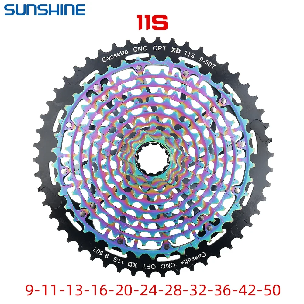 KMC X11 X12 Chain Sunshine Bicycle Cassette XD Version 11V MTB K7 9-50T Mountain Bike 12S Sprocket SRAM Rainbow Free Wheel