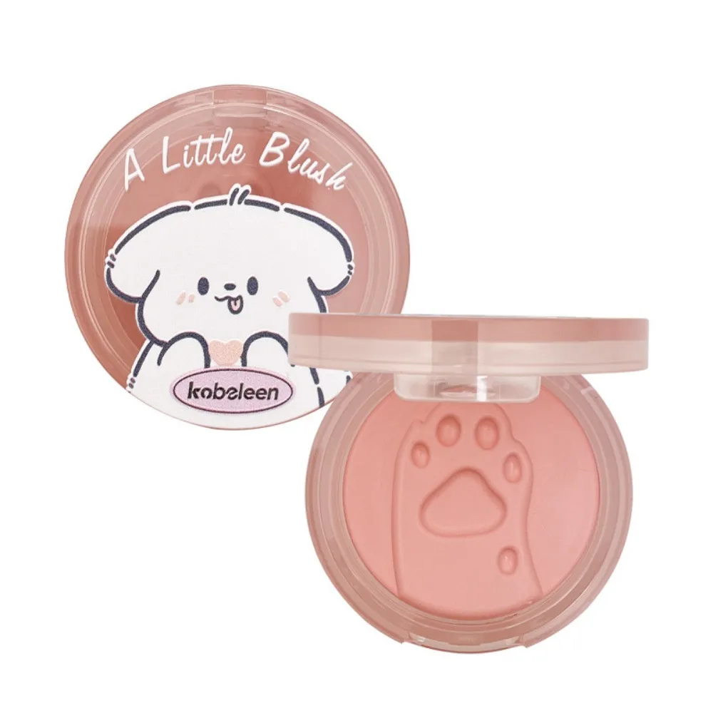 New 3D Relief Cat Footprint Blush Cream Natural Matte Contour Brightens Tint Cheek Blush Face