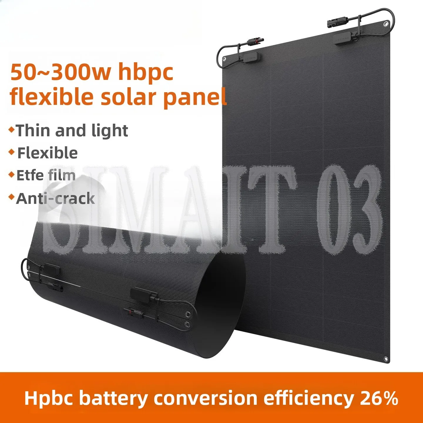 Flexibles Solarmodul 100W-400W |   Biegsames Monokristallines Modul für Wohnmobile/Camping/Vans |   Netzunabhängiges 12V/24V Ladesystem