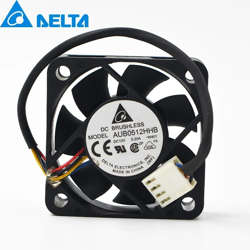 

1pcs AUB0512HHB W401 DC12V 0.2A 5015 50mm 50x50x15mm 4Pin Server Cooling Fan Pwm For delta