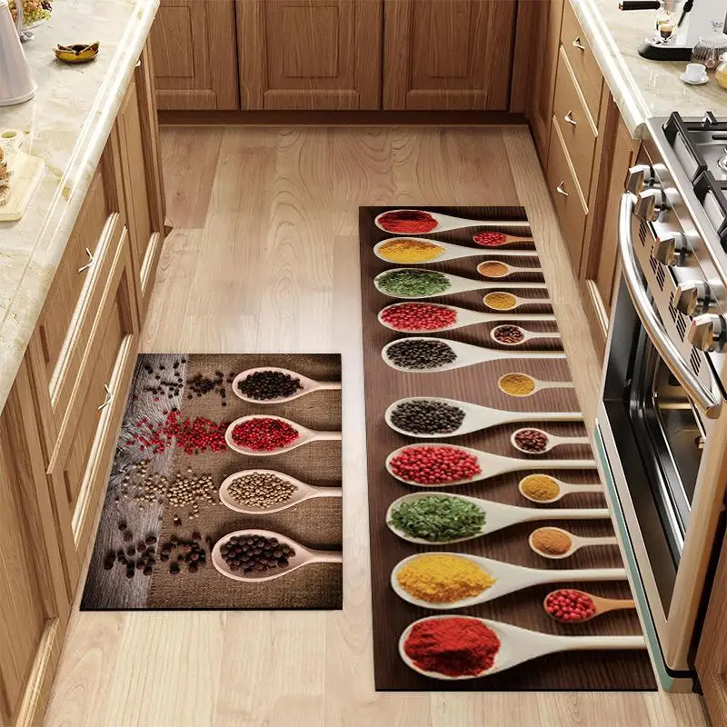 

Kitchen Rugs Non-slip Kitchen Mat Big Size Kitchen Carpet Machine Washable Floor Mat for Home Use Home Decor 1 Pc