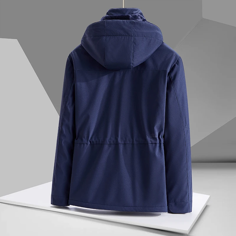 ذكر صالح الشتاء سترات متعددة جيب البضائع الرجال معاطف الشتاء الطويلة أسفل السترات مقنعين معطف سترات دافئة غير رسمية سترات ذات نوعية جيدة