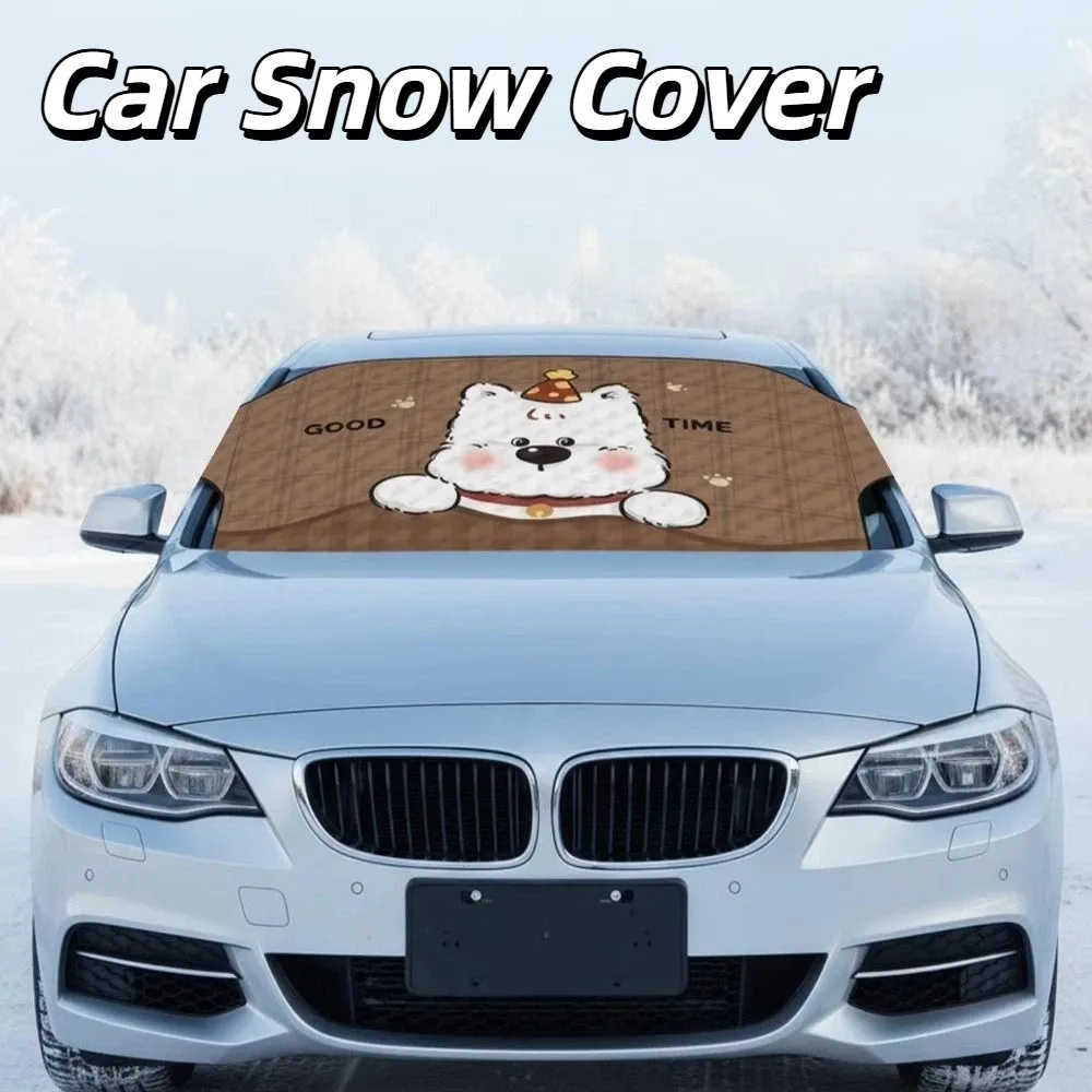 

Windshield Car Snow Cover Waterproof Universal Fit Ice Windshield Cover Sun-protective Thick Windshield Sunshade Sunshade shield