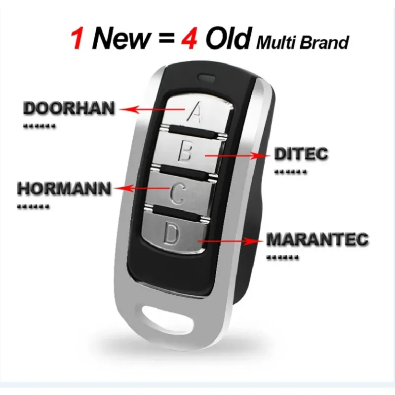 Multi model matching rolling code clone transmitter 433.92 868MHz garage door gate control