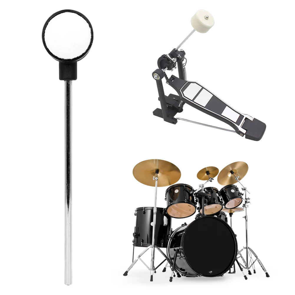 Marteau à pédale de tambour avec tête en feutre, marteau à tambour professionnel, résistant à l'usure, batteur à pédale pour pédales de grosse caisse simples et doubles