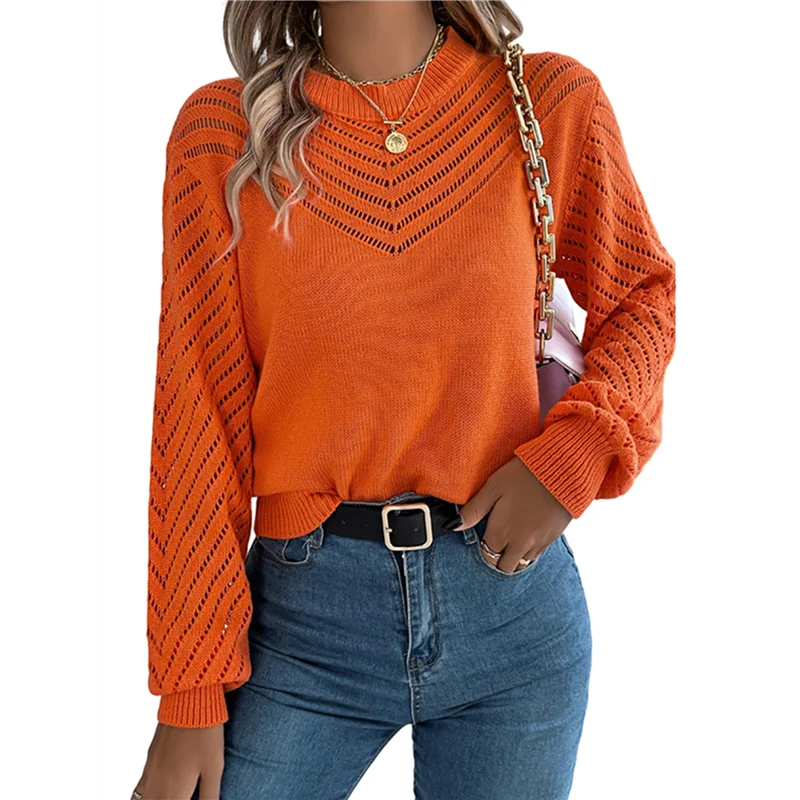 

НОВИНКА-Женские рубашки с длинным рукавом, осенние модные свитера с v-образным вырезом, модные однотонные свободные удобные блузки