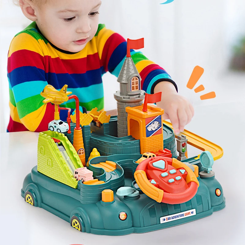 

Kids Cars Adventure Track Toys For Kids Fun Game Indoor Building Easily Assembled With Accessories Parent-child Educational Toys