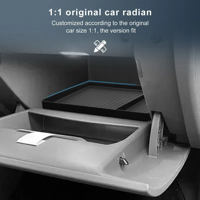 Custom Glove Box Tissue Storage Box for Hyundai IONIQ 5 2022-2025 Anti-Rattle Interior Organizer
