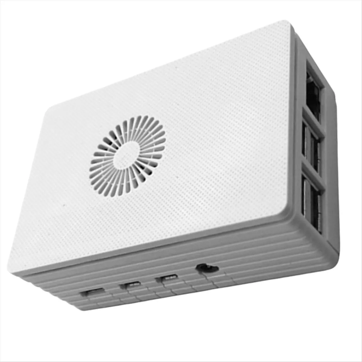 T19C Heat Dissipation ABS Case Motherboard Fan Box White Shell Plastic Box Bracket Cooling Fan for Raspberry Pi 4 - view 5