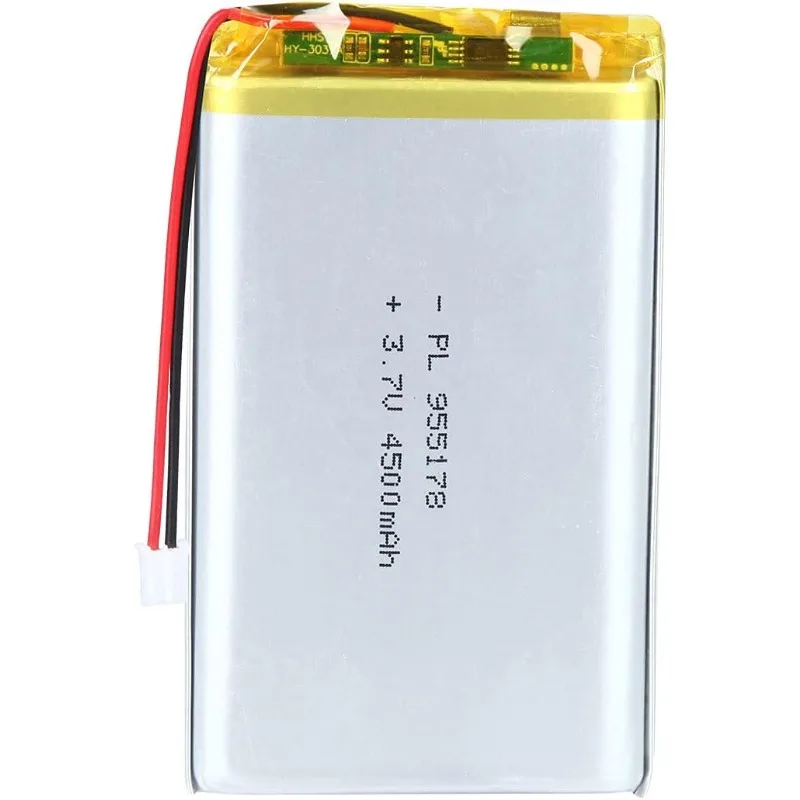 

Rechargeable Lithium Polymer ion Battery 3.7V 4500mAh 955178 Lipo Battery with PH2.0 JST Connector аккумулЯтoр li ion UL/CE/KC