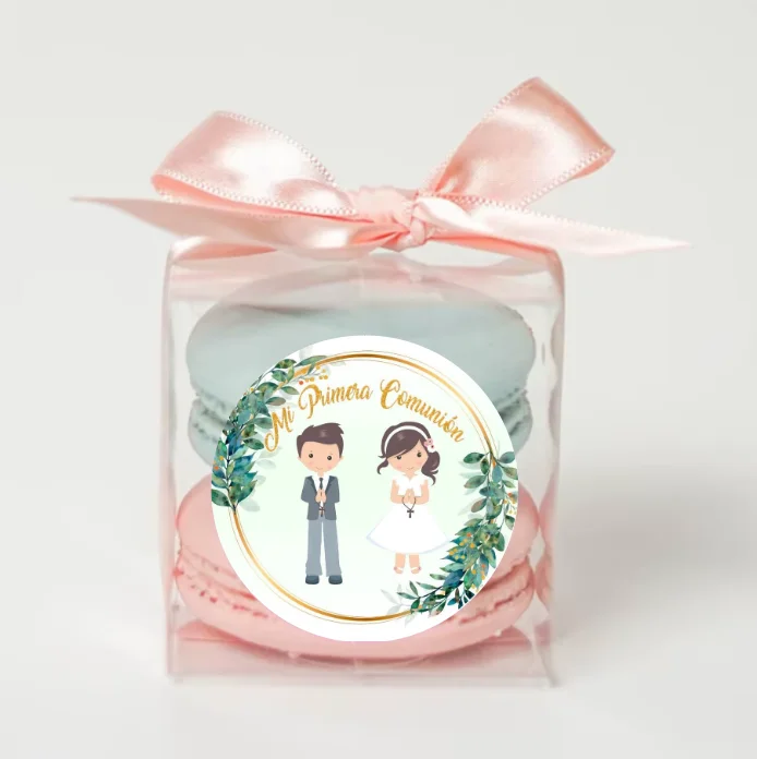 Custom First Holy Communion Sticker Baptism Label Christening Personalized Name Girl Boy Baby Shower Mi Primera Comunión Party