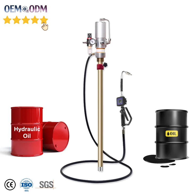 200 liters 55 gallons pneumatic 3:1 5:1 pneumatic with meter counter dispenser