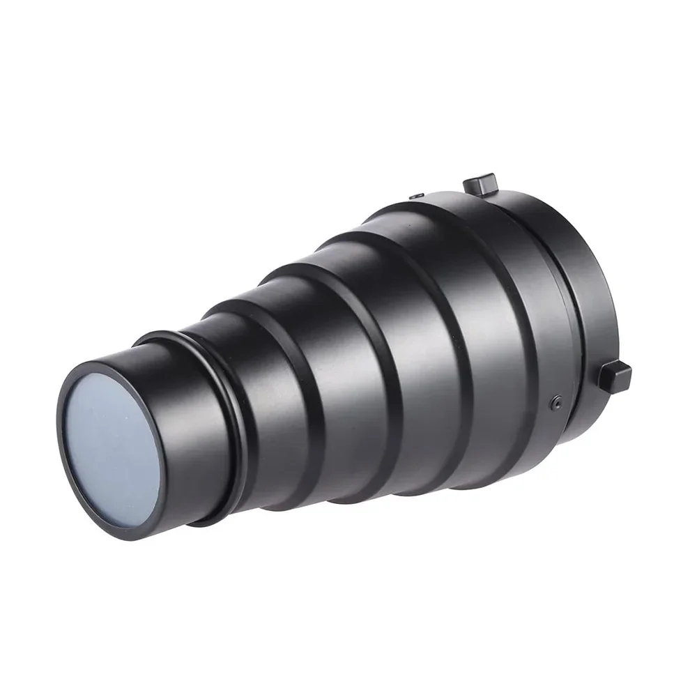 Camllite metal cónico snoot com favo de mel grade filtro cor para bowens montagem estúdio estroboscópio monolight fotografia flash