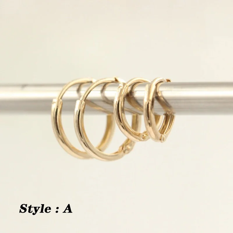 Small Huggie Hoops Simple Everyday Stacking Tiny Huggy Hinged Hoop Earrings 14K Gold Filled DIY Jewelry Earrings, gift for her