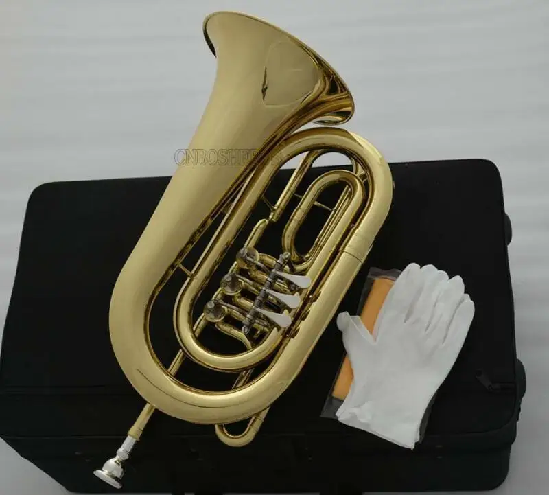 

NEW Bass Flugelhorn 3 Rotary Valves C Tone Flugel horn W/Case