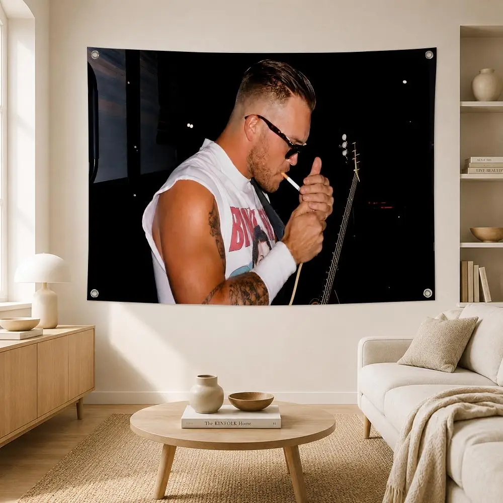Singer Zach Bryan Flags Home Yard Garden Wall Hanging Flag Indoor Outdoor Banner Decor for Patio Backdrop Art