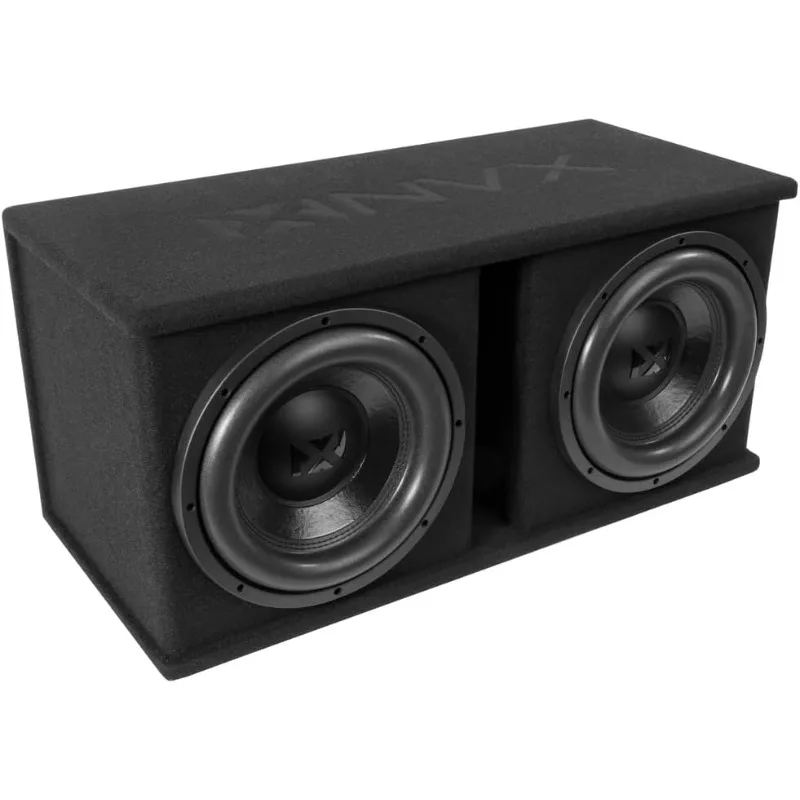 home.NPKG212 1000W MAX (500W RMS) مضخم صوت مزدوج 12 بوصة مزود بفتحة ومضخم صوت أحادي الكتلة مع جهاز تحكم عن بعد B