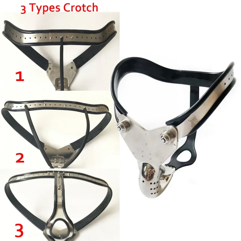 

Male Stainless Steel Chastity Belt Sex Shield Cock Cage Enclosed Adult Product SM Bondage Slave Panties Men Prevent Masturbation