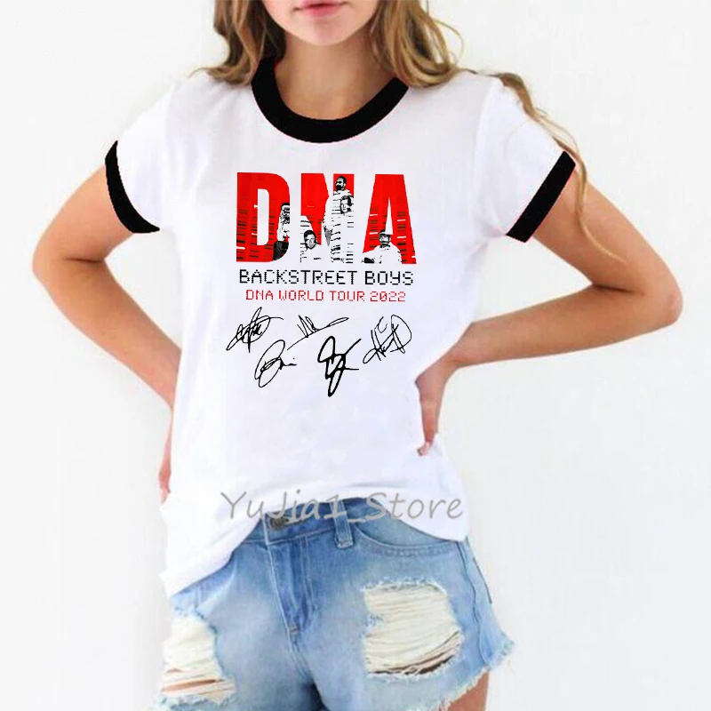 

Funny T Shirt Girls Backstreet Boys Dna World Tour 2024 Tshirt Women Summer Tops Tee Shirt Femme Harajuku Shirt Streetwear