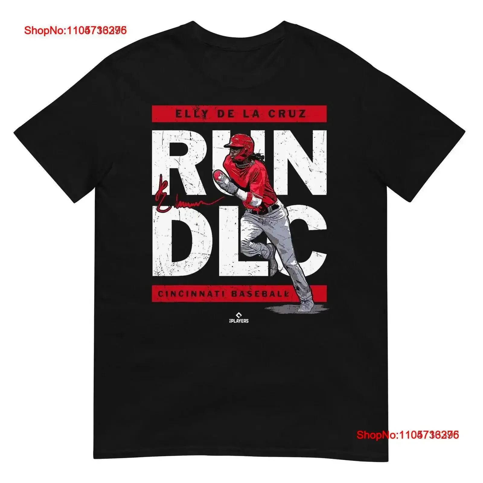 Run DLC Elly De La Cruz Cincinnati MLBPA T Shirt vintage Washed Breathable Stretched designer clothes fashion Soft Versatile