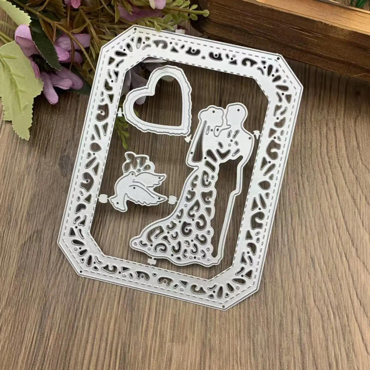 Wunderschöne Hochzeitseinladungs-Stanzformen Metall-Schneidewerkzeug Neu 2026 für Scrapbooking DIY Grußkarten Bastelstanzformen