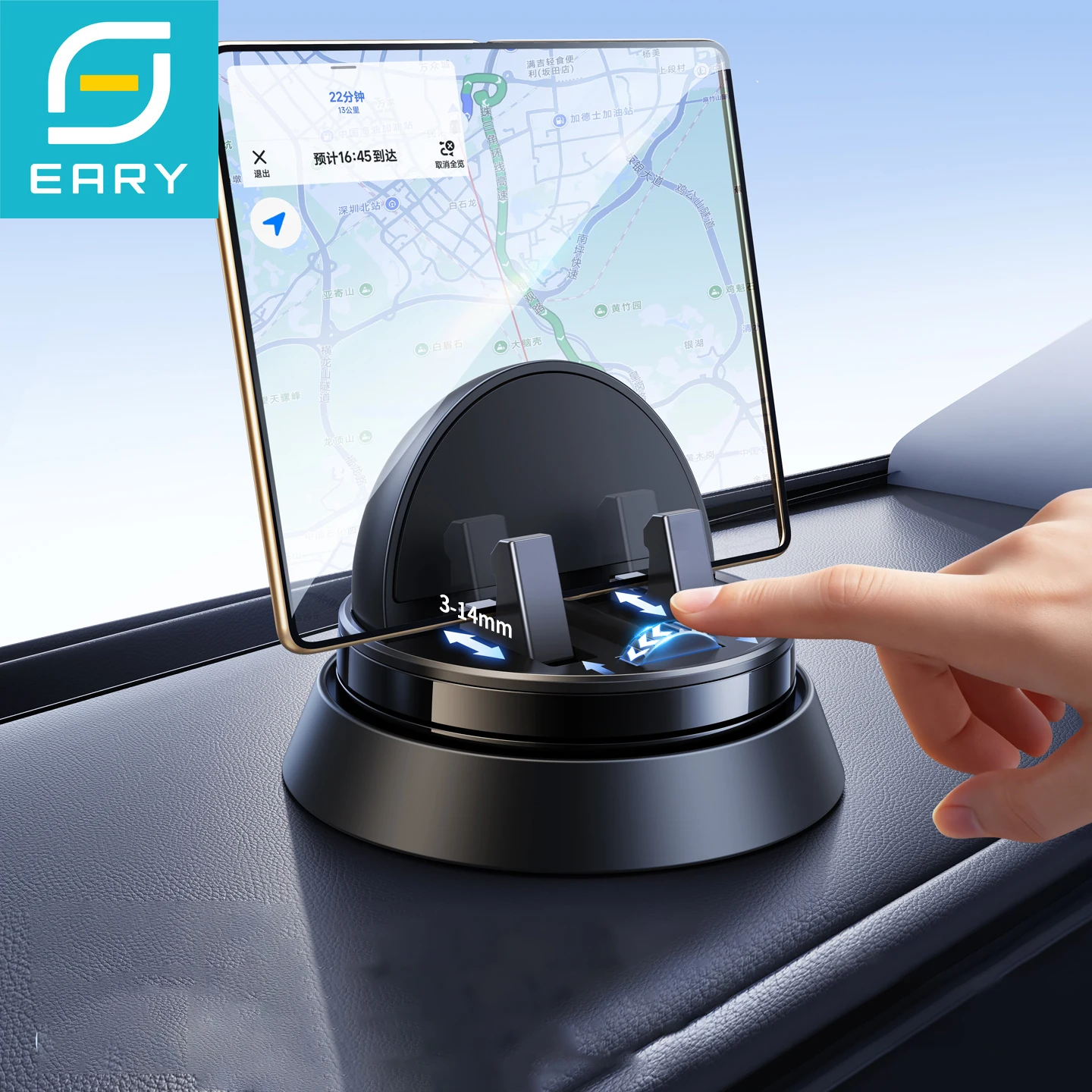 

Eary for Z fold 7 6 5 4 Car Phone Holder Stand Mount Dashboard Vehicle Bracket for iPhone 17 Pro Max 16 15 14 13 Samsung S25 S24