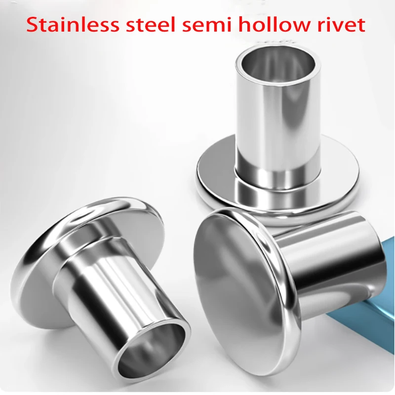 M2 M2.5 M3 M3.5 M4 GB875 304 stainless steel flat head half hollow half pipe handle rivet - Image 3