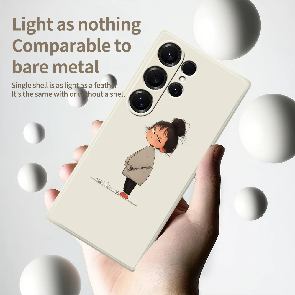 لطيف فتاة قضية الهاتف المحمول لسامسونج غالاكسي S25 S24 S23 S22 S21 S20 الترا زائد S23 FE S21FE S20FE S10 زائد غطاء سيليكون