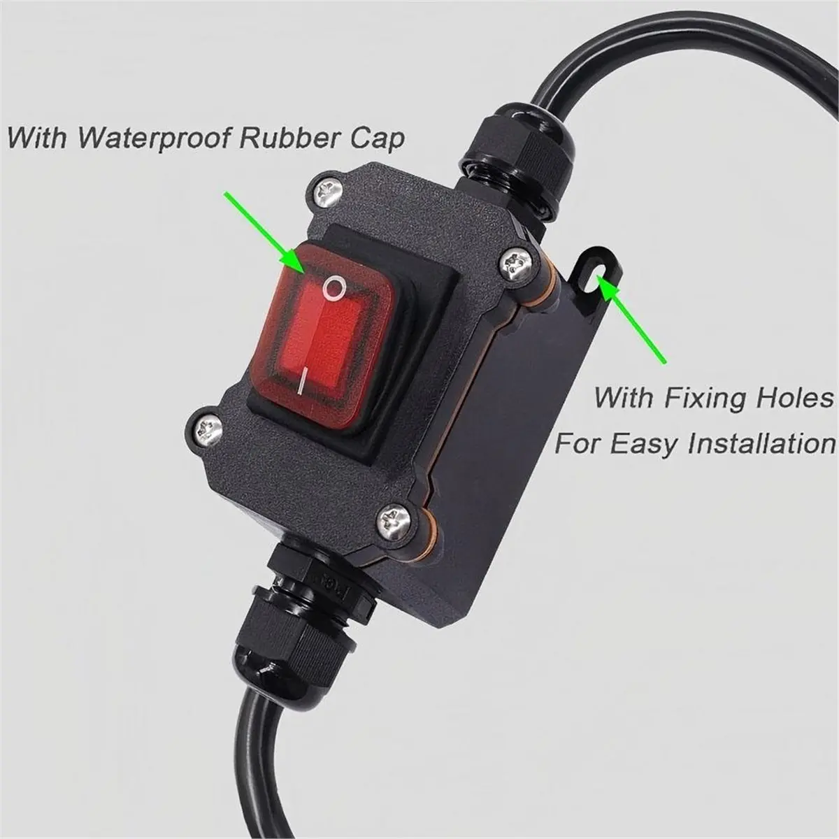 Compatible 12V Motorcycle Battery Cut Off Switch High Power Waterproof ABS Switch with 30cm Copper Cable for Twin Cylinder Bikes view 4
