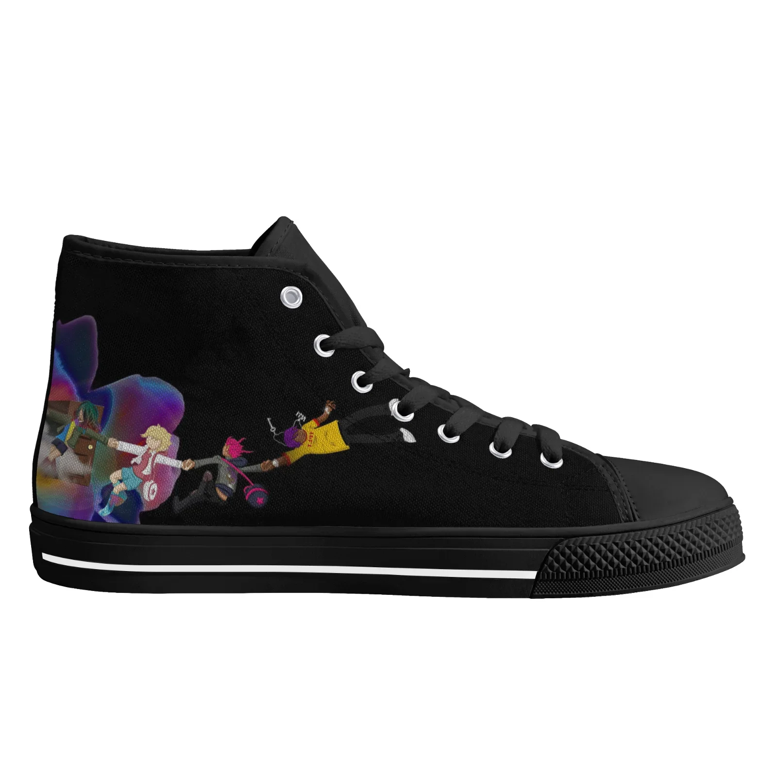 Customizable Perfect LUV  high-top canvas shoes for boys and girls, casual sneakers denim shoes skate shoes