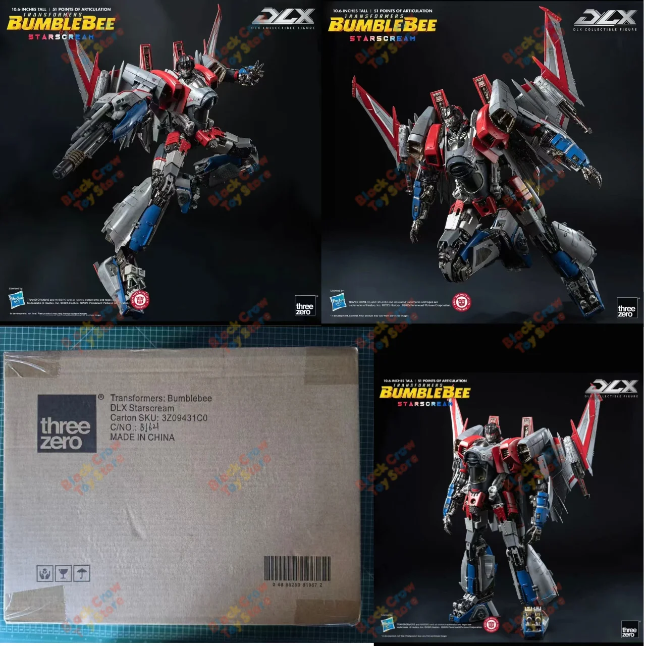 

[NEW] Cyberfactory CF01 STAR STORM Blitzwing Starscream CF-01 Red Spider Robot Transformable Action Figure