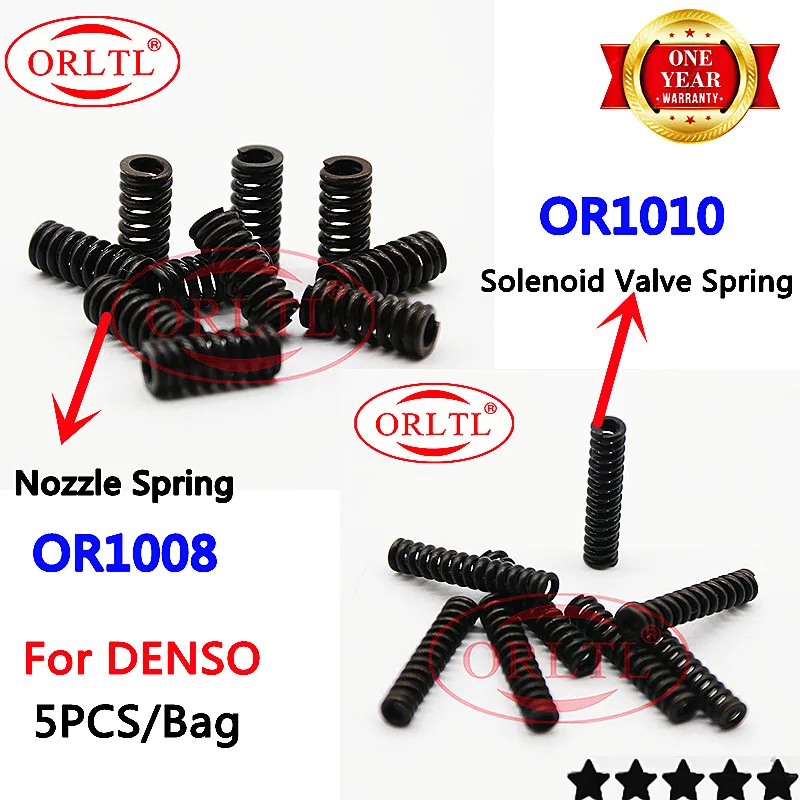 ORLTL Spring OR1008 Common Rail Injector Spring Nozzle Control Valve Spring Set For DENSO 095000-6700 095000-5550 5PCS/Bag