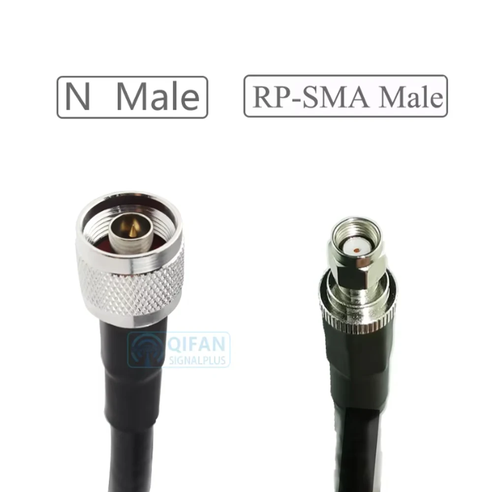 LMR400 50-7 RF Coaxial Cable,N-Male to RP-SMA Male Connector for Hotspot Devices & WiFi Radio Transmitters Antenna