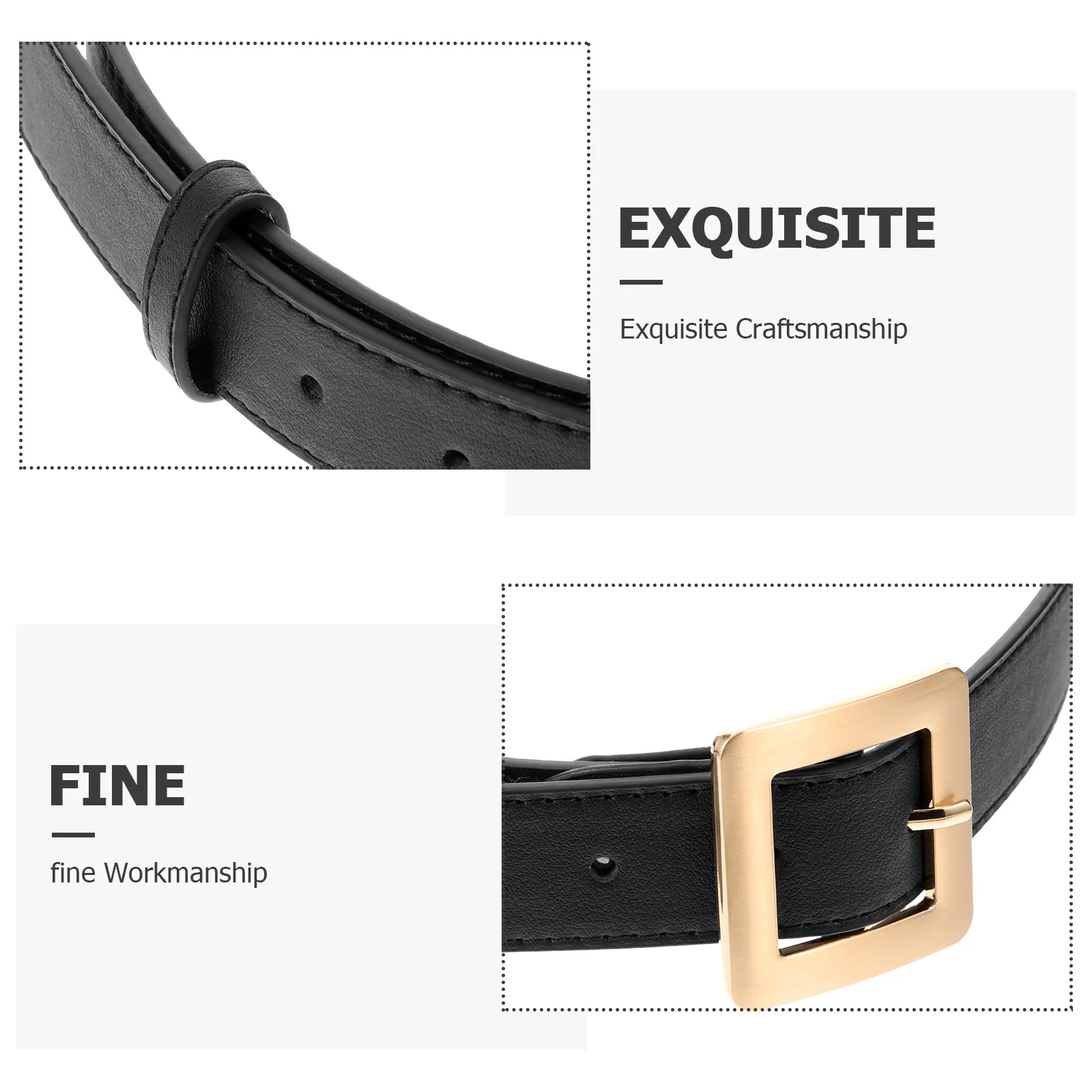 

Retro Gold D shaped Buckle Belt Ladies Wide Waistb Matching Dresses Jeans Casual Pants Women Accessories Solid