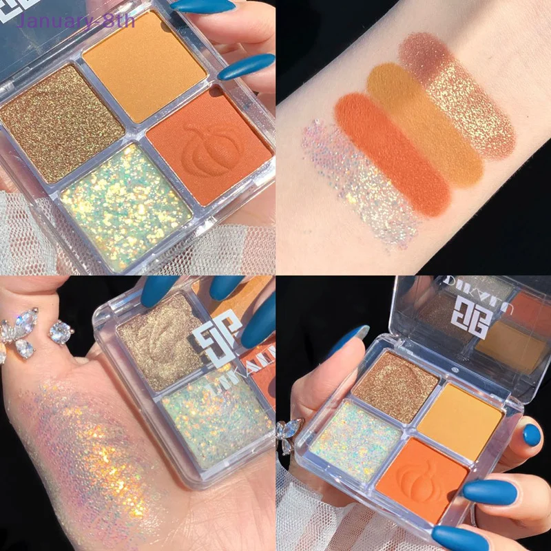 4 colori ragazze paillettes ombretto prestazioni trucco speciale Glitter Stage Party uso ombretto Pallete trucco professionale