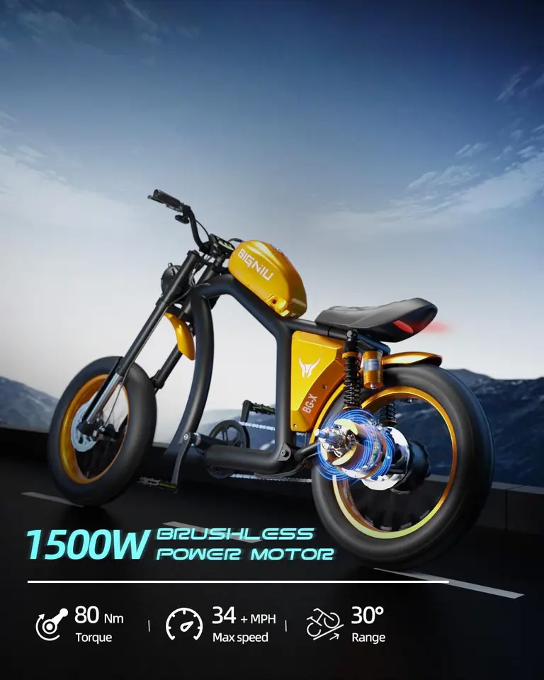 Electric Bike for Adults,1500W Brushless Motor 48V/31.5Ah Removable Battery Up to 40 Miles, 20"×5" Fat Tire Ebike with Du image 8