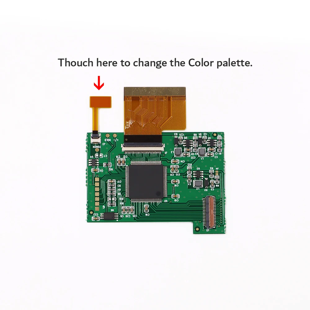 HISPEEDIDO 2.2 inches GBC LCD Backlight Screen Kits Easy to install Without Welding and Shell Cutting For Gameboy Color