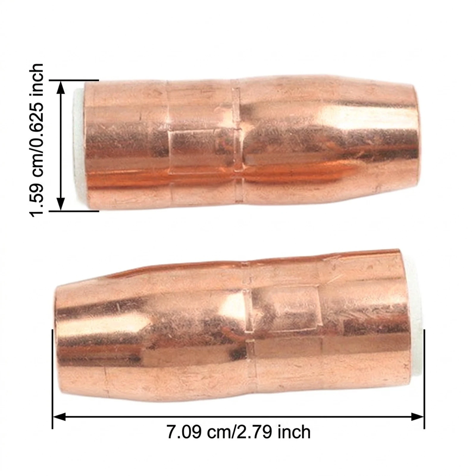 2PCS Copper For Mig Welding Nozzle For N-A5800C For Miller For Acculock S For D-MA250 Diffuser 5/8 Inch Orifice For Torch