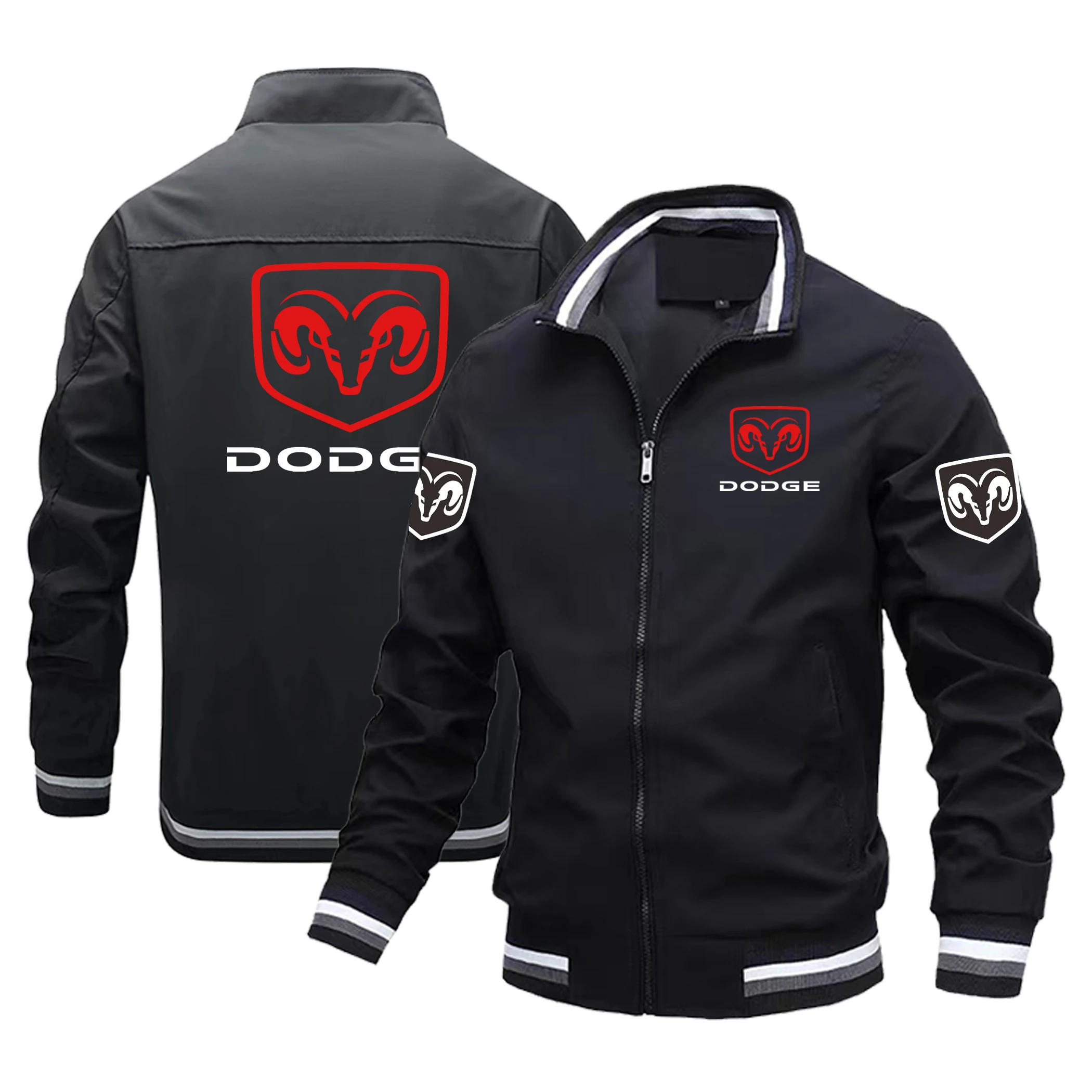 

2024 New Fashion Men's Jackets Dodge Car Logo Motorcycle Jackets Outdoor Windproof Mountaineering Fishing Jackets Cycling Jacket