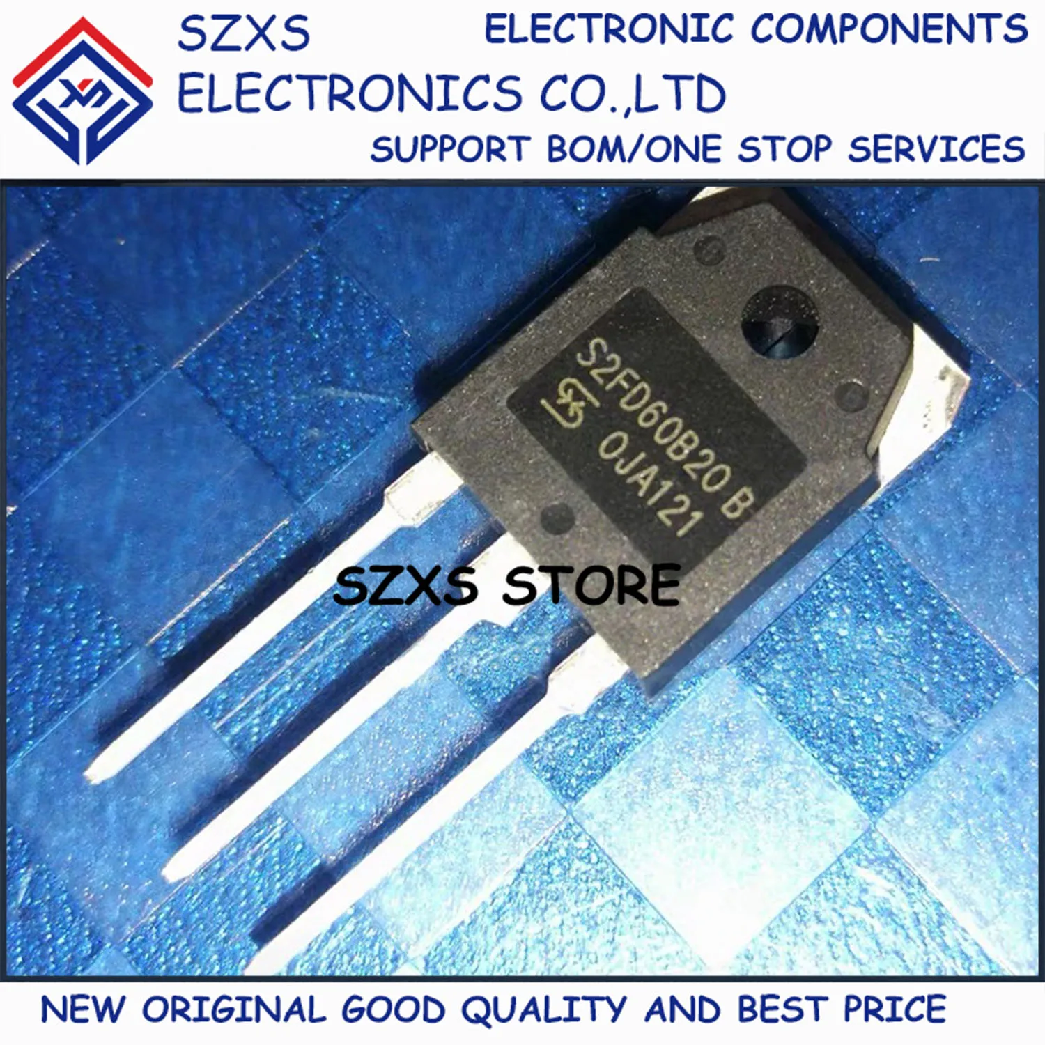 

New Original 10Pcs S2FD60B20B TO-3P 60A 200V Fast Recovery Diode In Stock Electronic Components Good Quality