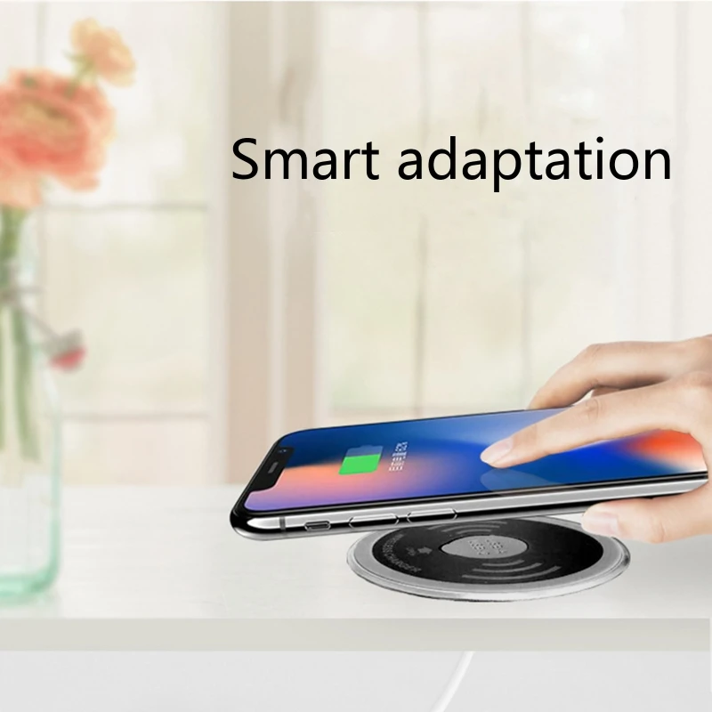 QX2B Built in Desktop Device Fast Wireless  15W Quick   Embedded Caricabatter Tipe C Chargeur Induction