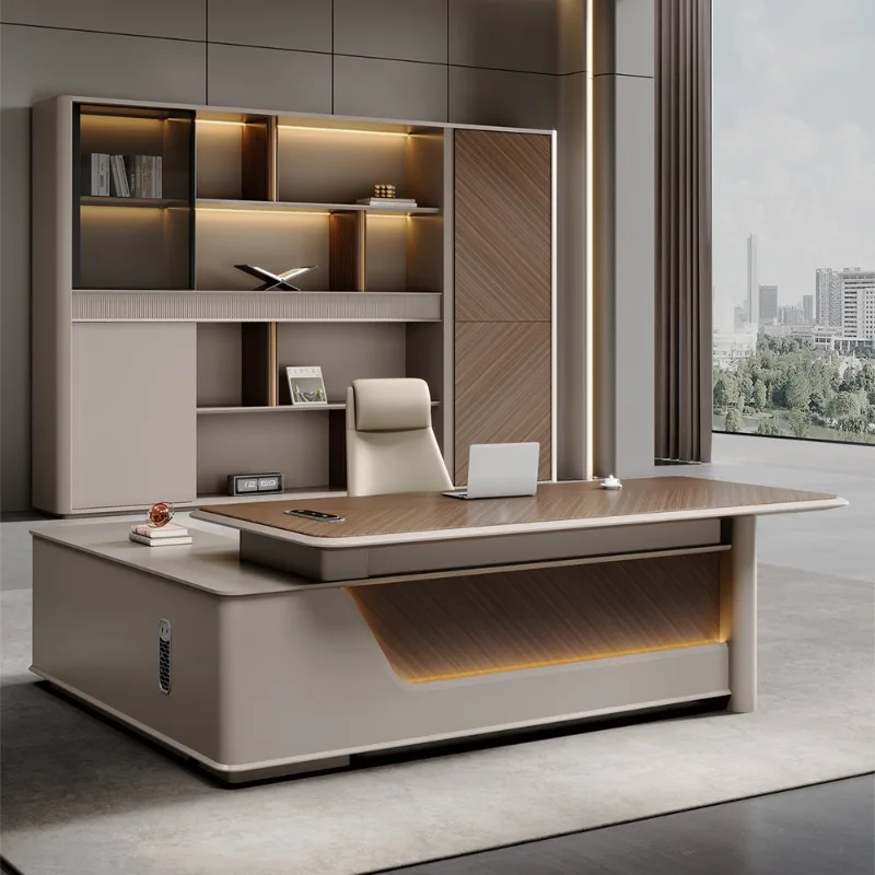 Luxury Modern L Shape Executive  Office Furniture Manager Table Ceo Office Desk Executive Desk with Briefing Table
